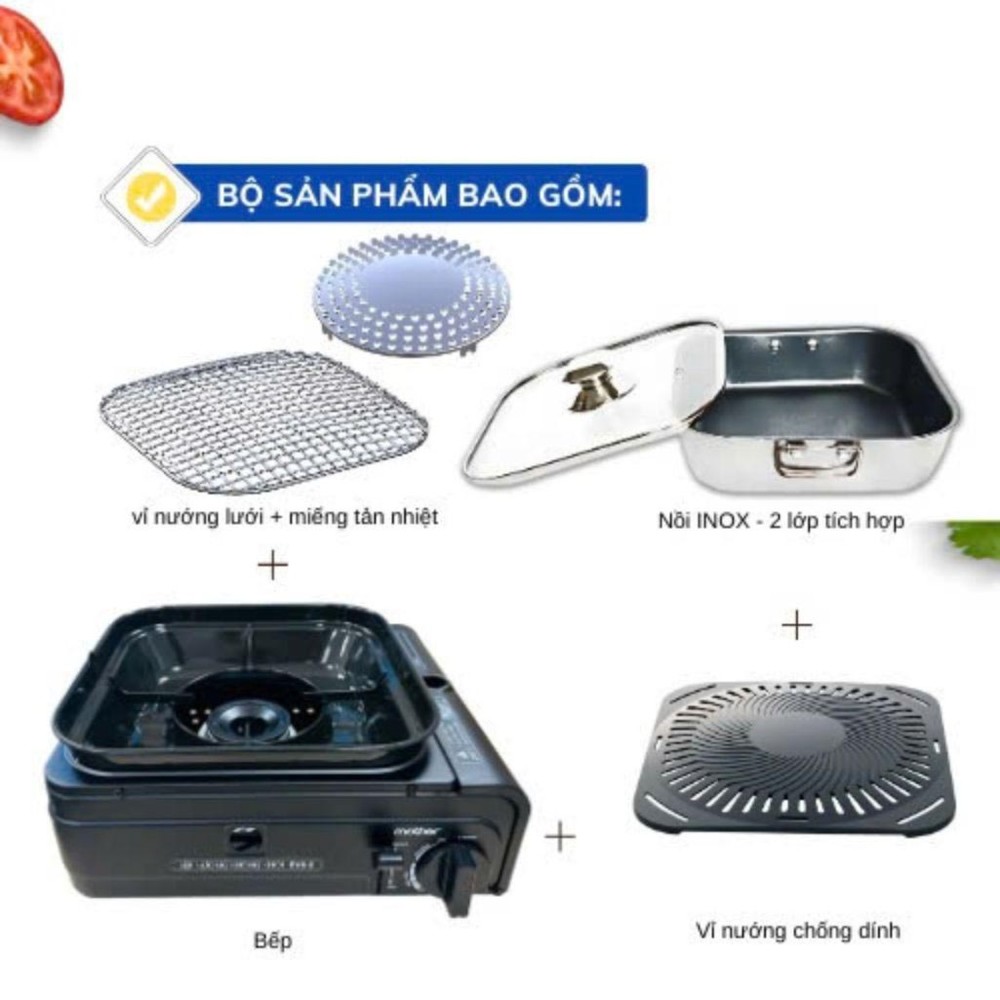 Bếp lẩu nướng mini Namilux GS-2392PE - Hàng chính hãng