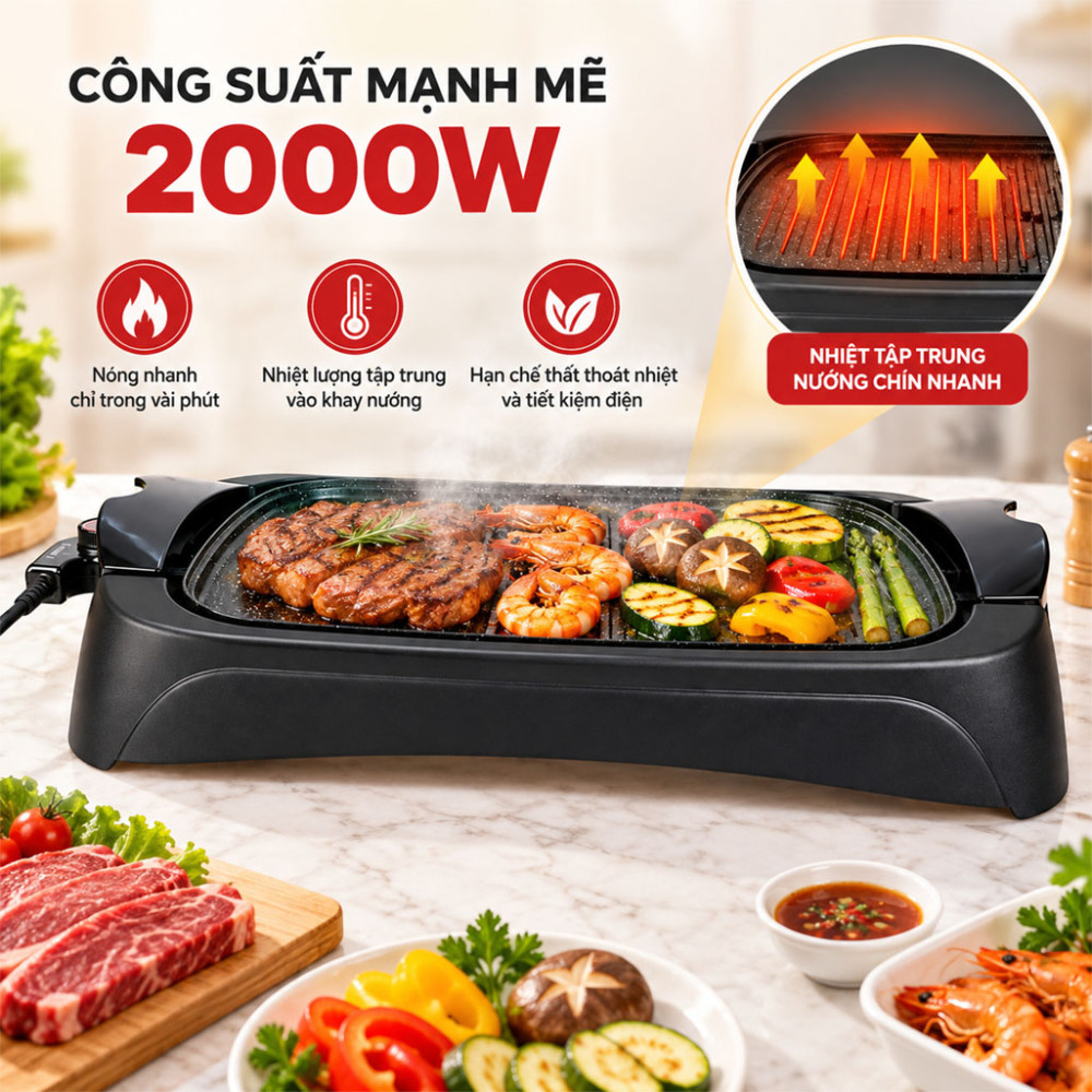 Bếp nướng điện Fujika FJ-EG3620 - Hàng chính hãng