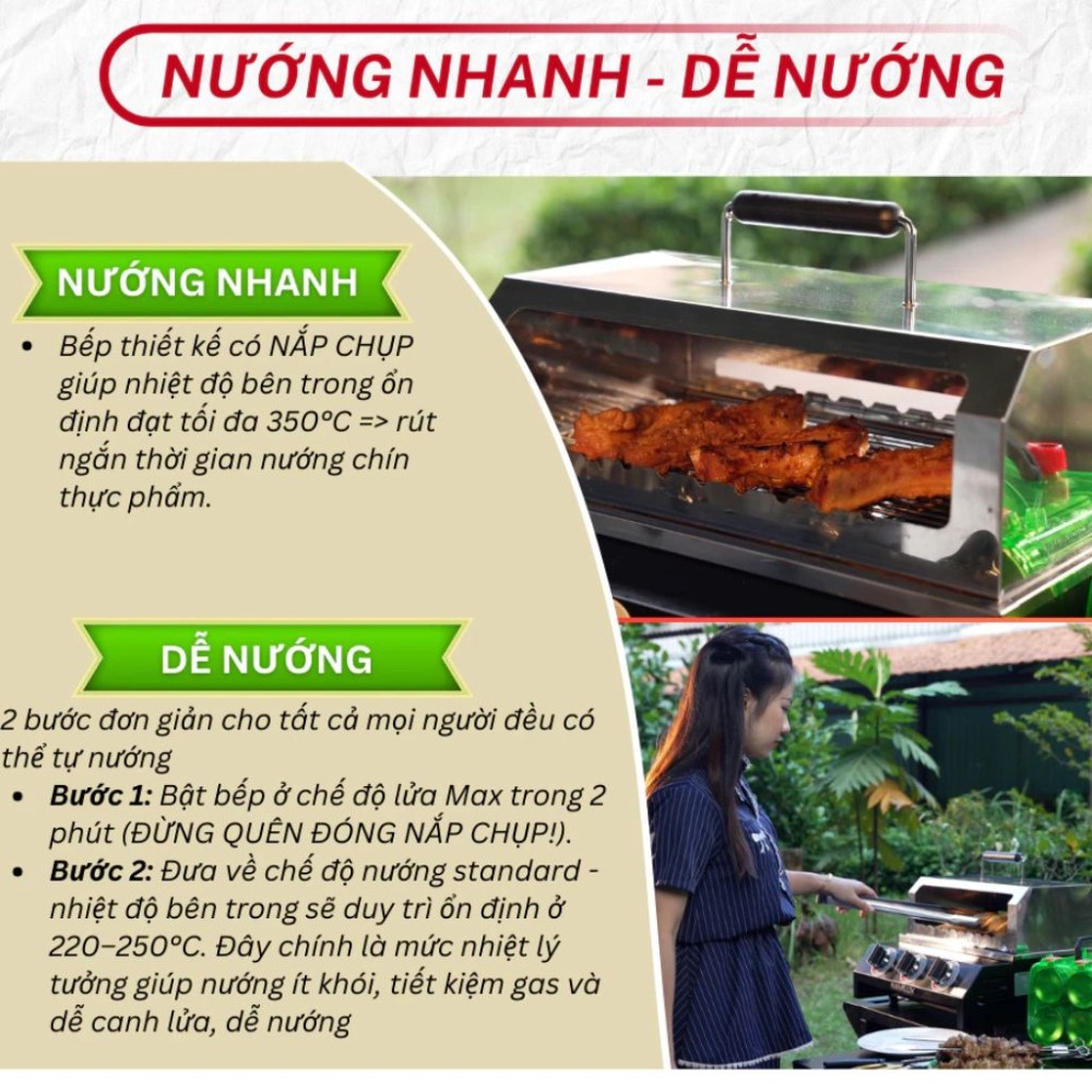 Bếp nướng gas không khói Namilux GRC-433VC/VKX - Hàng chính hãng