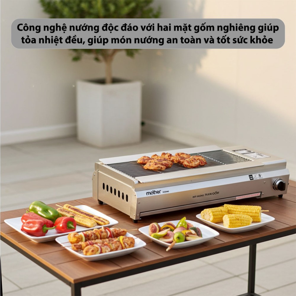 Bếp nướng than gốm NaMilux Mother GL900AS - Hàng chính hãng