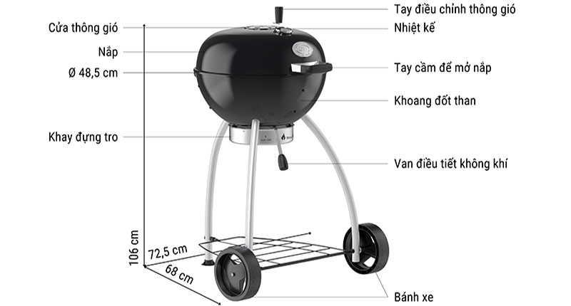 Bếp nướng BBQ Rosle 25007 NO.1 BELLY F50