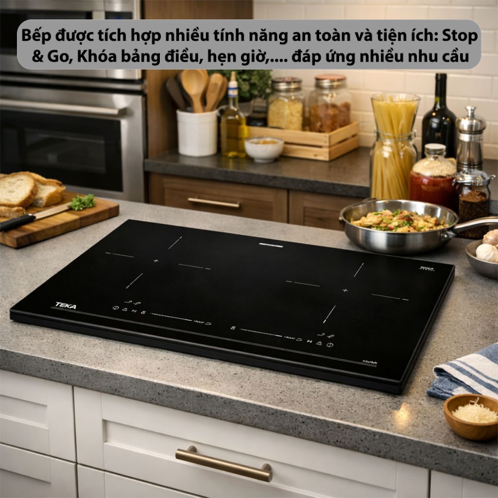 Bếp từ 2 vùng nấu Teka IZC-76220-SCG-BK - Hàng chính hãng