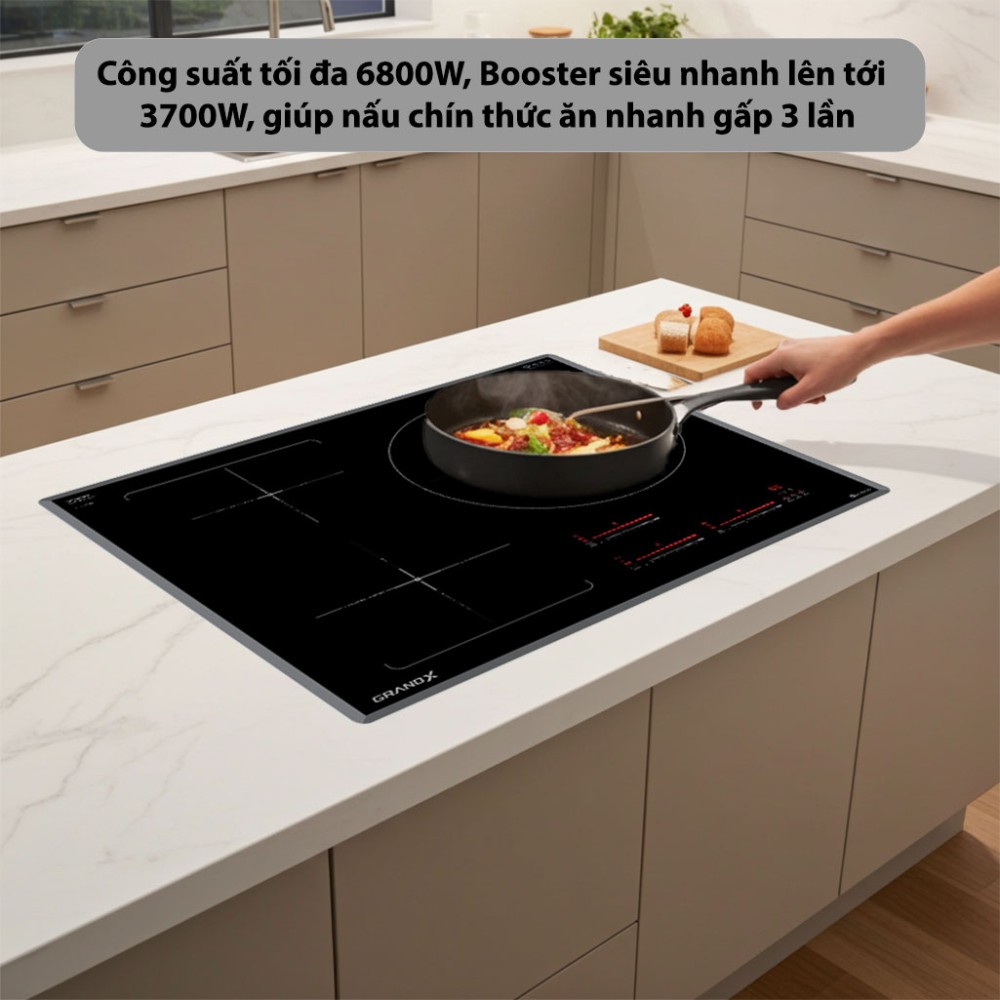 Bếp từ 3 vùng nấu GrandX GX-IH933G - Hàng chính hãng