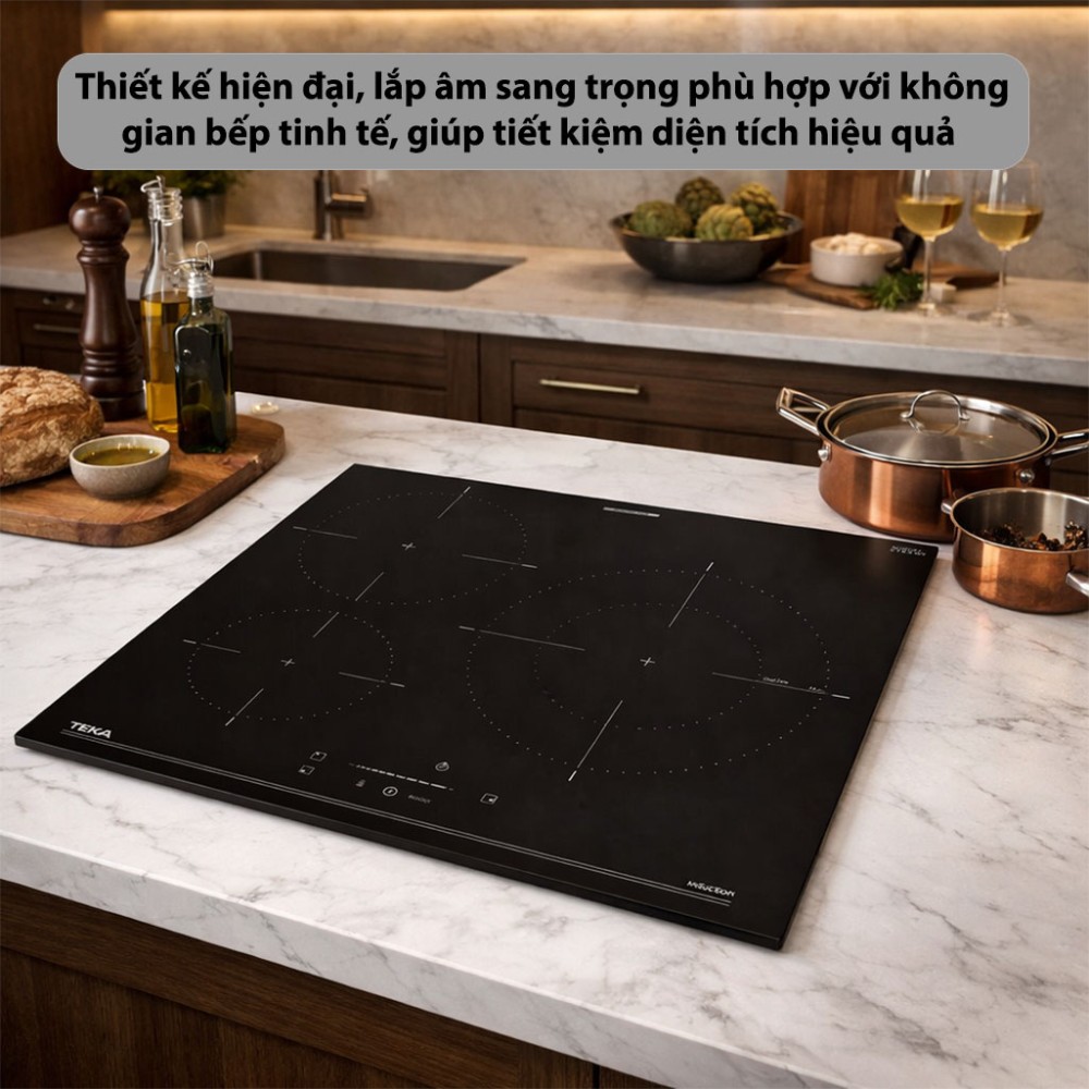 Bếp từ 3 vùng nấu Teka IBC-63110-SCG-BK - Hàng chính hãng