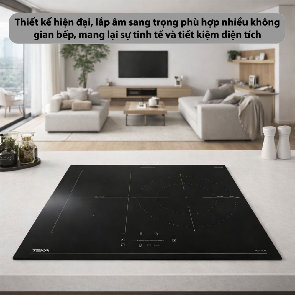 Bếp từ 3 vùng nấu Teka IBF-63210-SCG-BK - Hàng chính hãng