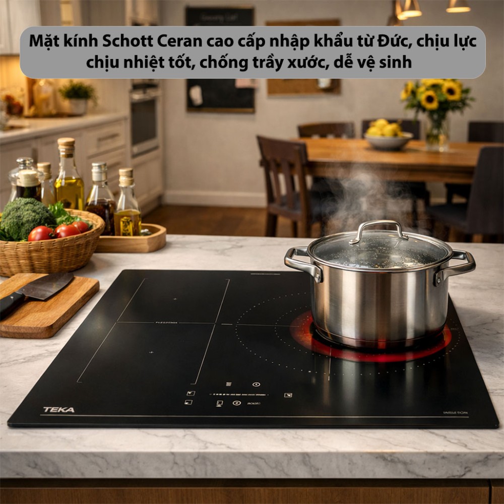Bếp từ 3 vùng nấu Teka IBF-63210-SCG-BK - Hàng chính hãng