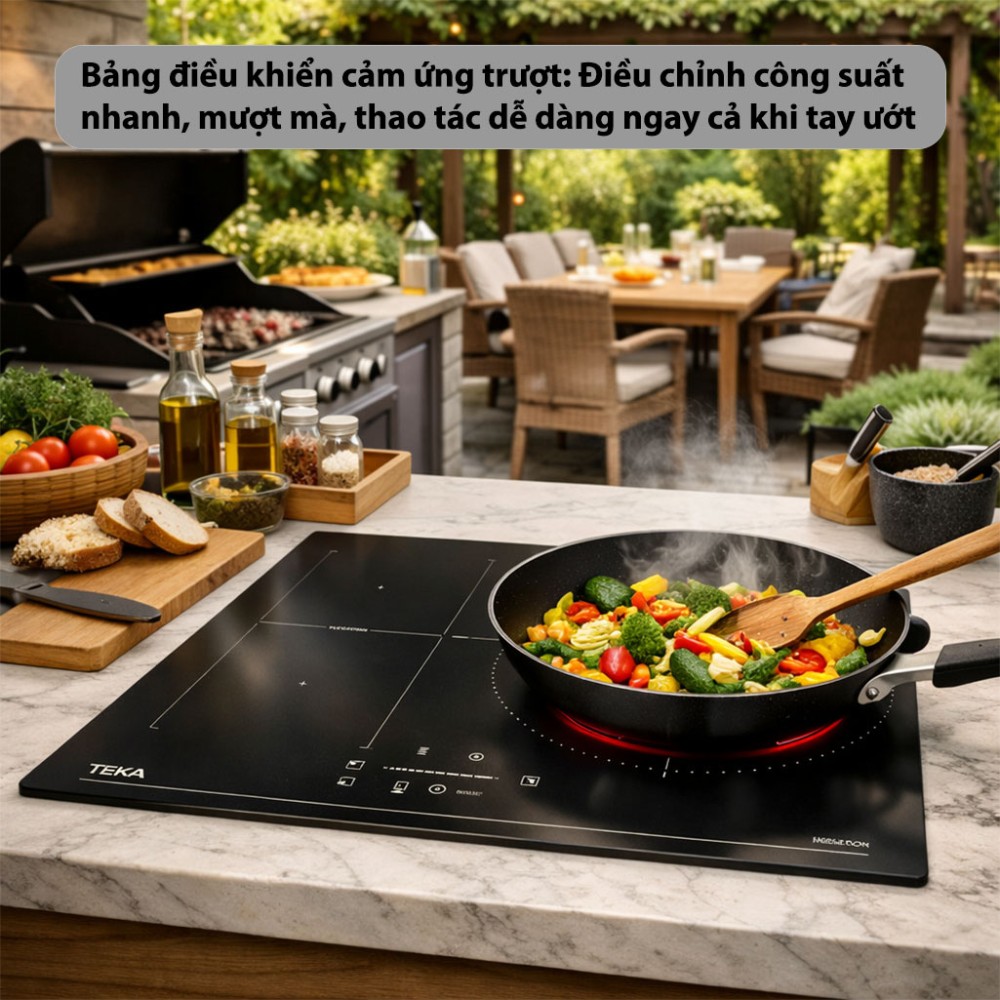 Bếp từ 3 vùng nấu Teka IBF-63210-SCG-BK - Hàng chính hãng