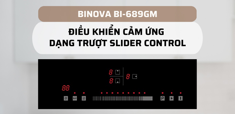 Bảng điều khiển cảm ứng Slider hiện đại với 9 cấp độ