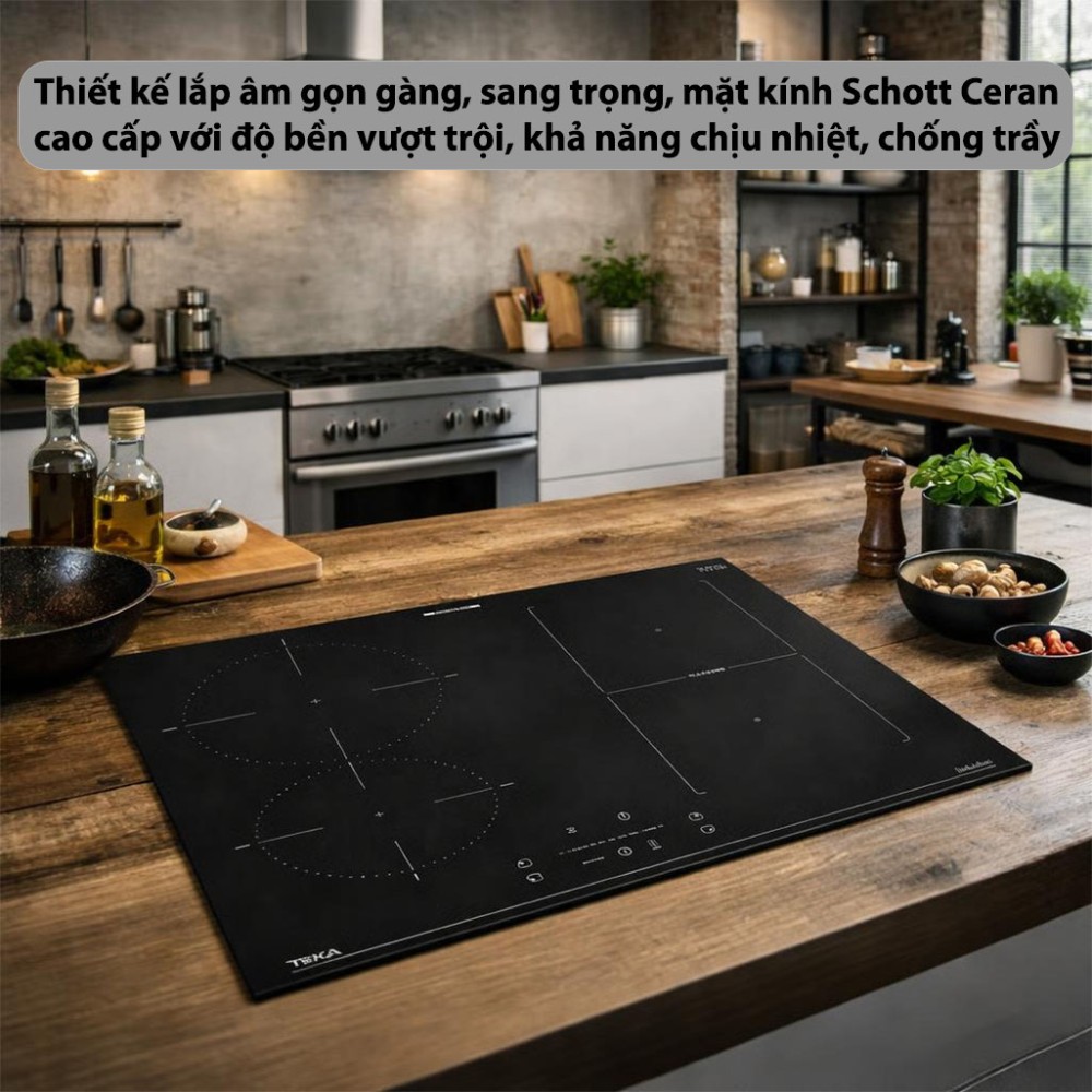 Bếp từ 4 vùng nấu Teka IBF-64210-SCG-BK - Hàng chính hãng