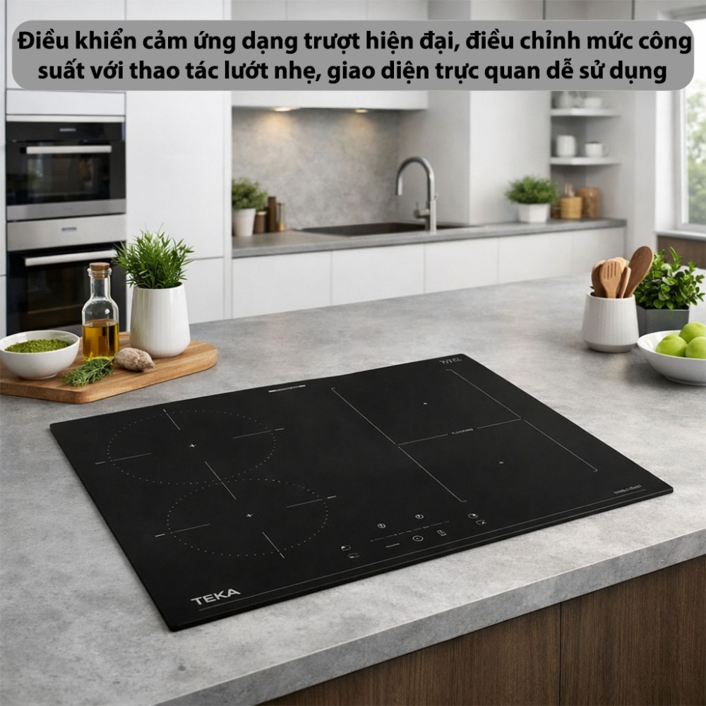 Bếp từ 4 vùng nấu Teka IBF-64210-SCG-BK - Hàng chính hãng