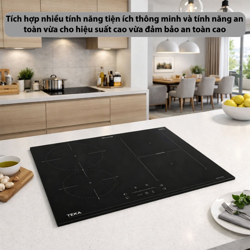 Bếp từ 4 vùng nấu Teka IBF-64210-SCG-BK - Hàng chính hãng