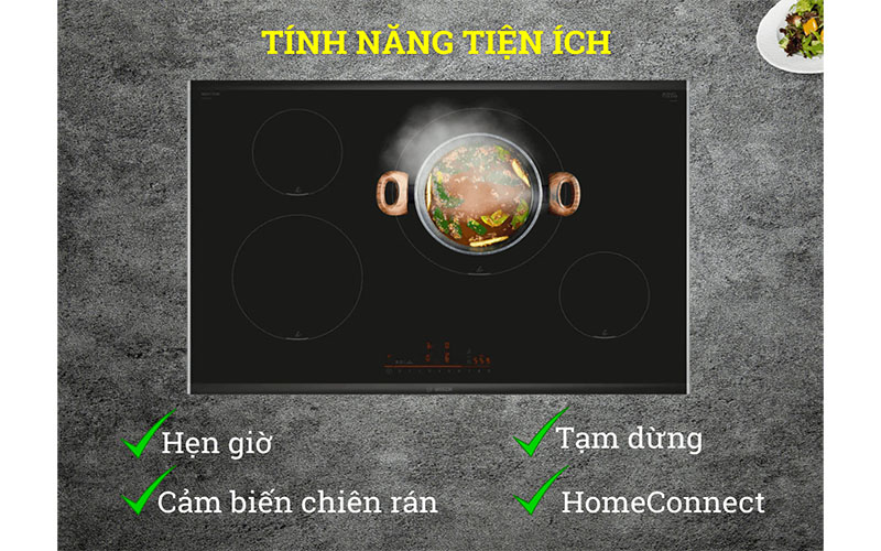 Tính năng tiện ích của Bếp từ Bosch PIE875HC1E SERIE 6