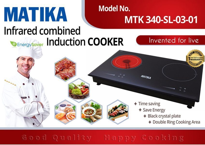 Chi tiết của bếp từ Matika MTK-340-SL03-1