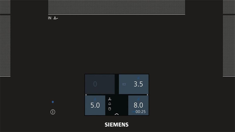 Bảng điều khiển của Bếp từ âm Siemens EX975KXW1E