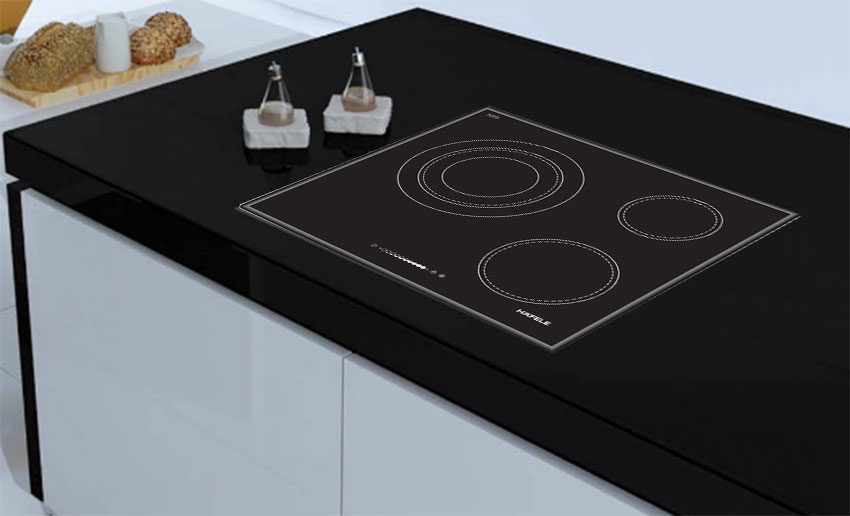 Thiết kế hiện đại, đẹp mắt của bếp điện từ ba âm kính Hafele HC R603A