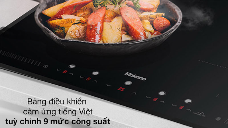Bảng điều khiển của Bếp từ bốn vùng nấu Makano MKT-400001