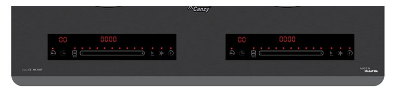 Bếp từ đôi Canzy CZ-ML756T với hệ thống điều khiển cảm ứng siêu nhạy