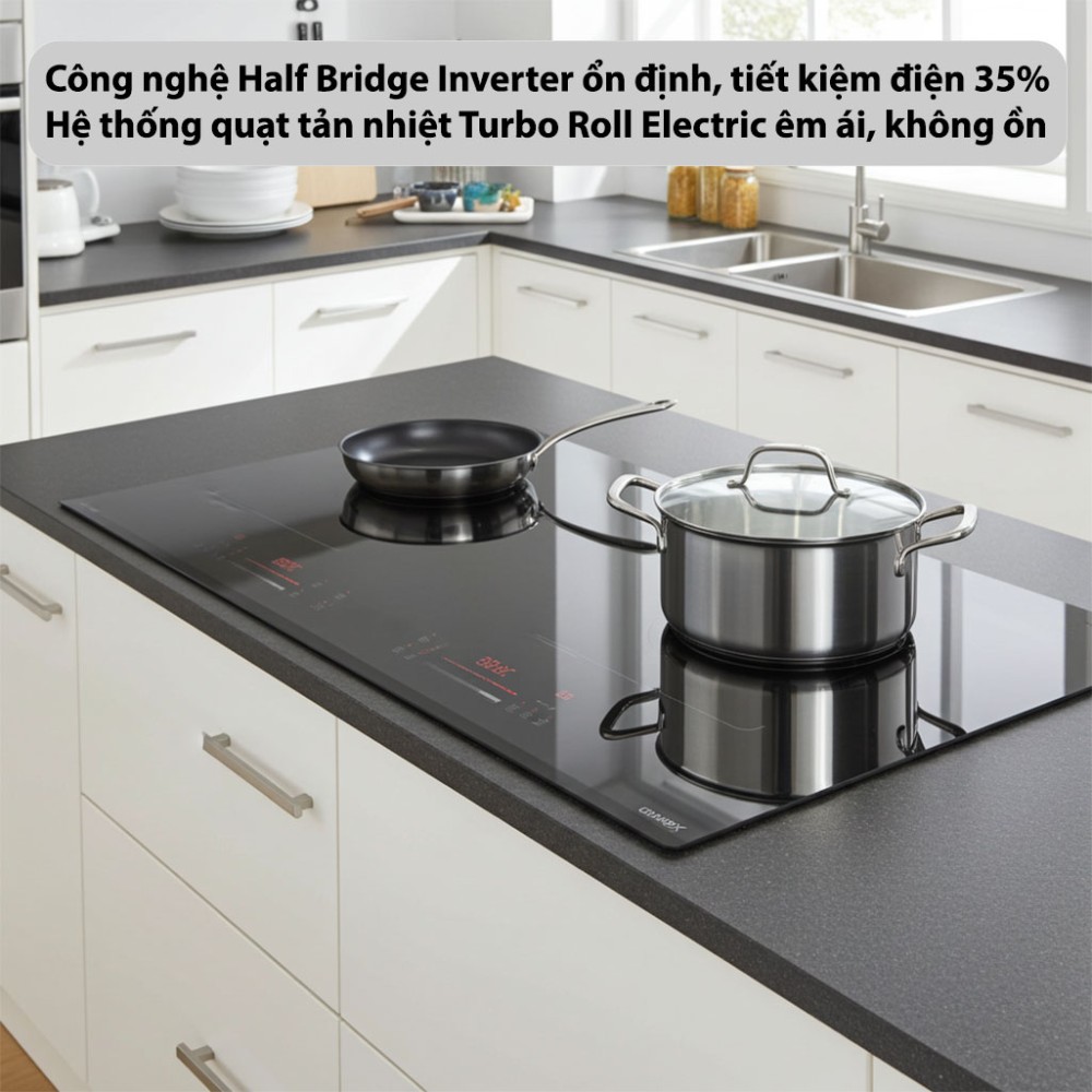 Bếp từ đôi GrandX GX-IH785TITAN - Hàng chính hãng