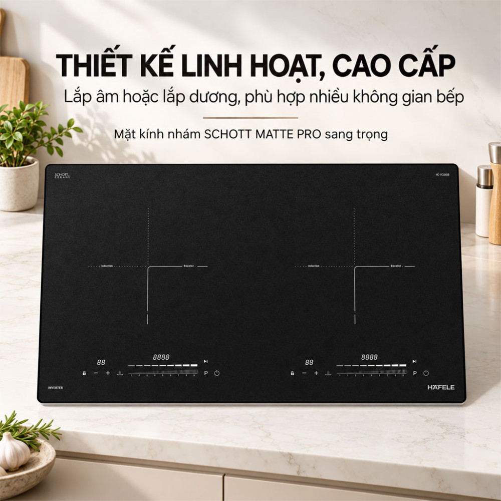 Bếp từ đôi âm Hafele HC-I73245B (536.61.727) - Hàng chính hãng