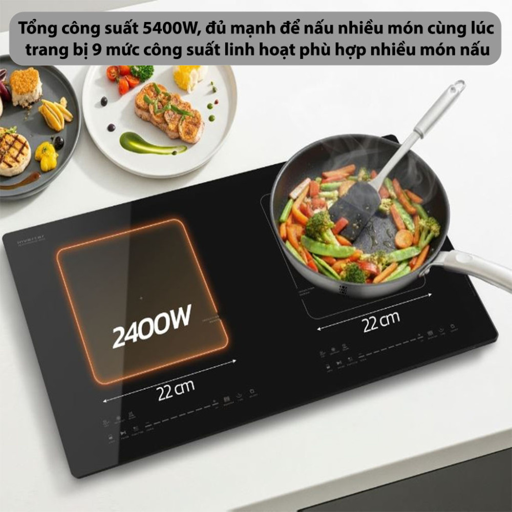 Bếp từ đôi Inverter Hawonkoo CEH-266 - Hàng chính hãng