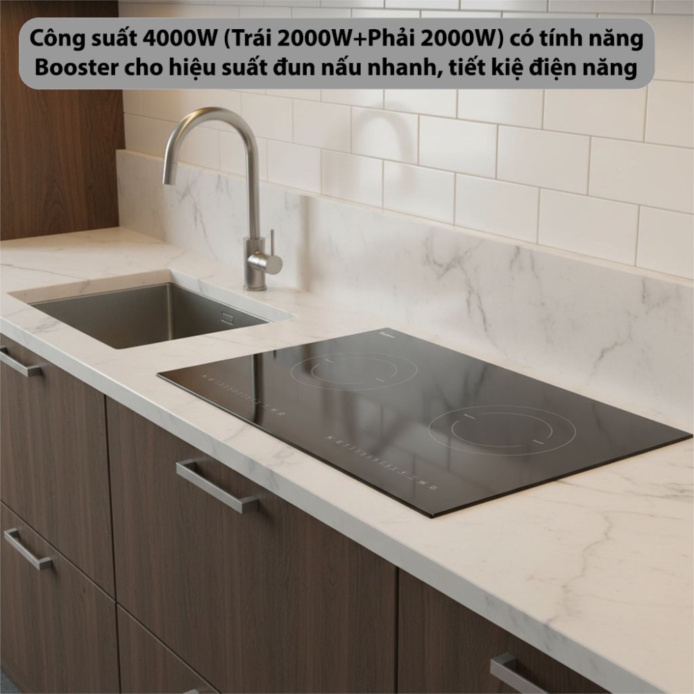 Bếp từ đôi Rapido RI-40BDN - Hàng chính hãng