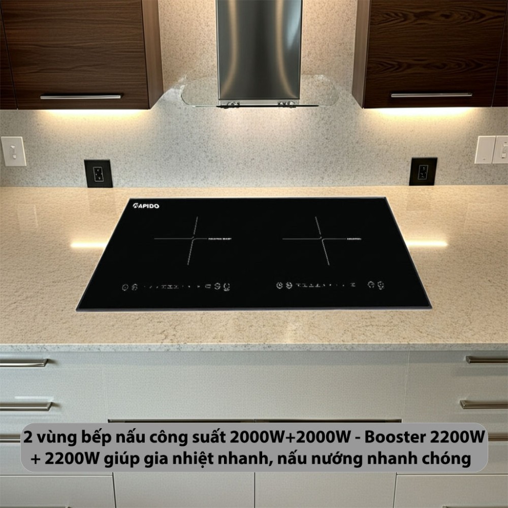 Bếp từ đôi Rapido RI4000BD - Hàng chính hãng