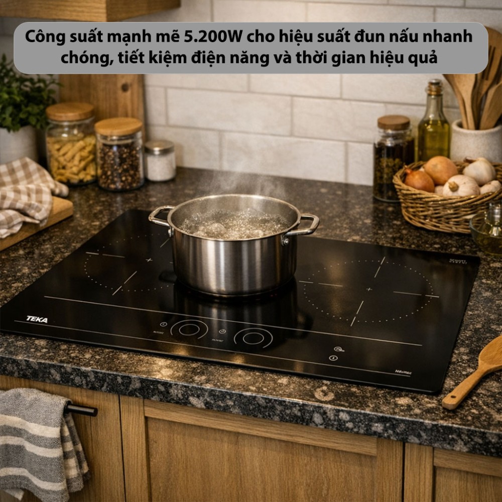 Bếp từ đôi lắp âm Teka IBC-73220-SCG-BK - Hàng chính hãng