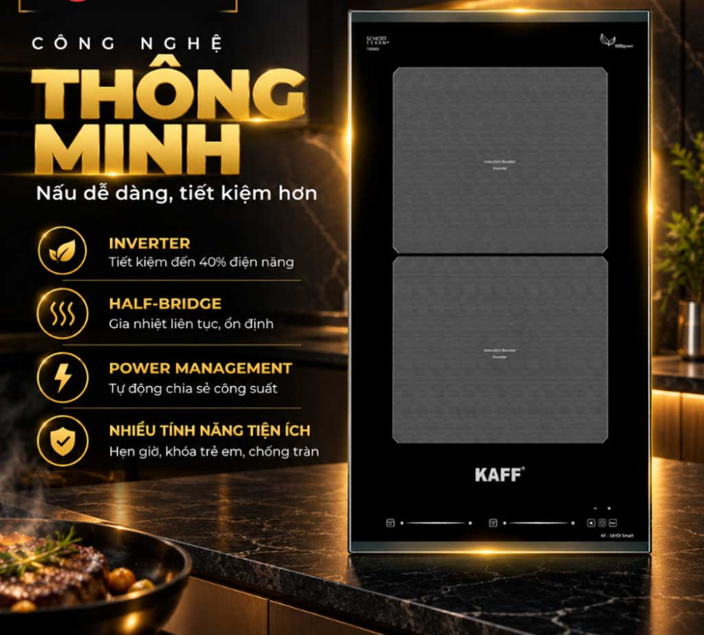 Bếp từ Domino Kaff KF-581DI Smart - Hàng chính hãng