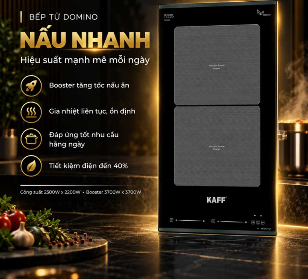 Bếp từ Domino Kaff KF-581DI Smart - Hàng chính hãng