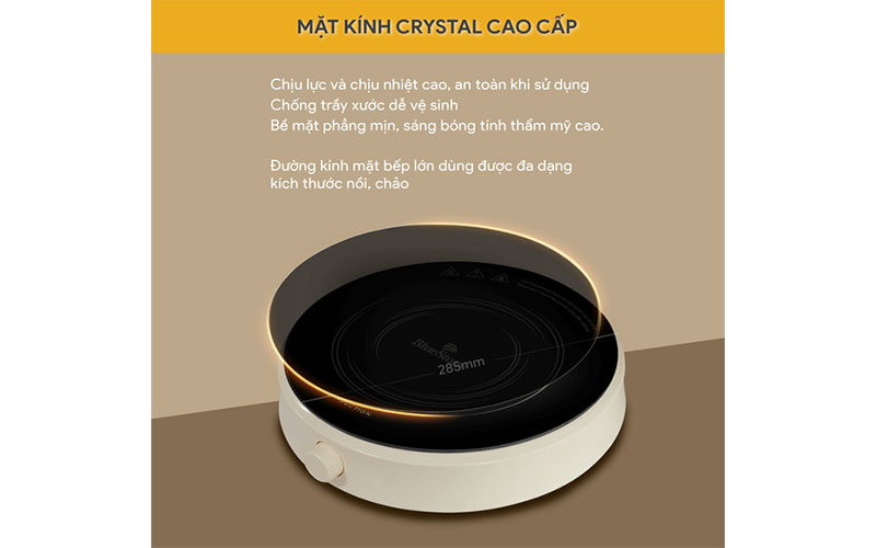 Mặt kính của Bếp từ đơn BlueStone ICB-6603