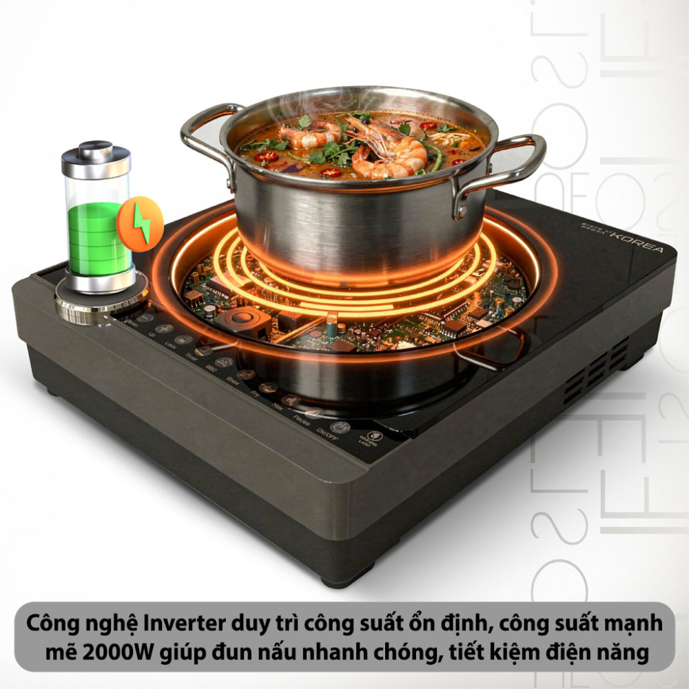 Bếp từ đơn Inverter Hawonkoo SEOUL CEH-114 - Hàng chính hãng