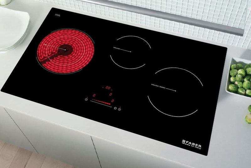 Thiết kế lắp âm hiện đại của bếp từ hồng ngoại kết hợp Faber FB-H2I
