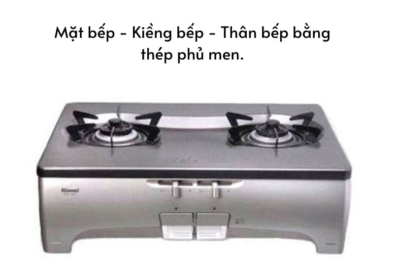 Bếp được làm từ chất liệu cao cấp, đảm bảo an toàn khi nấu ở nhiệt độ cao