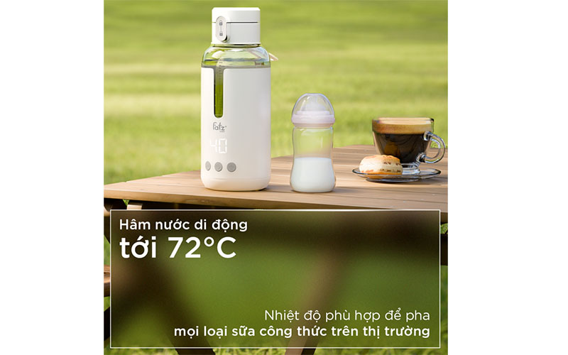 Nhiệt độ của nước của Bình đun và hâm nước pha sữa mini Smart 6 Fatzbaby FB3820FD