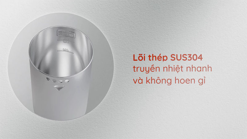 Chất liệu của Bình đun nước giữ nhiệt siêu tốc Beborn Presto 3 K03TB