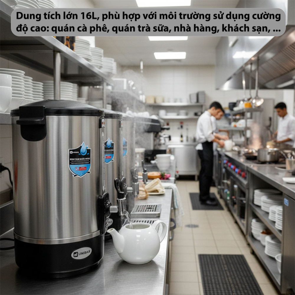 Bình đun nước nóng Unibar UBS-16X 16L - Hàng chính hãng