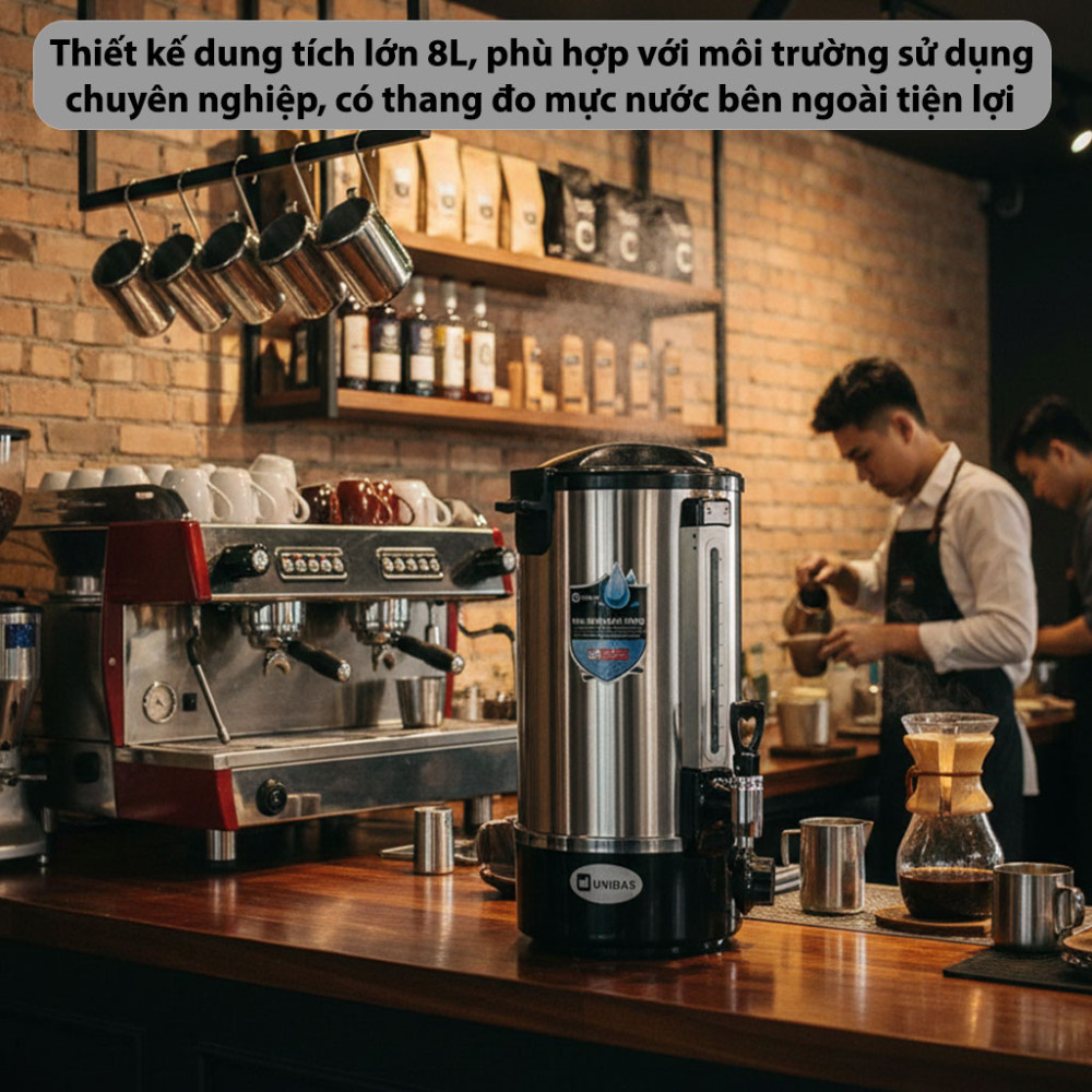 Bình đun nước nóng Unibar UBS-8X 8L - Hàng chính hãng