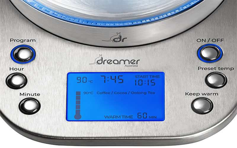 Bảng điều khiển của Bình đun nước siêu tốc Dreamer DK-S17D