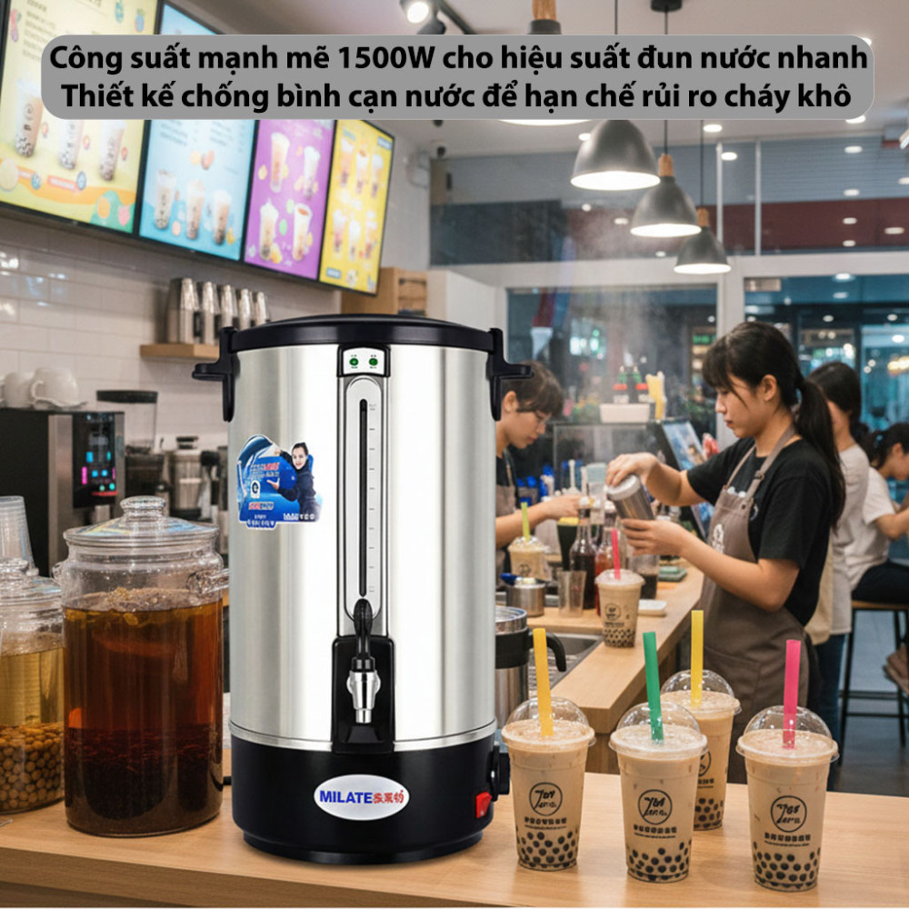 Bình đun nước siêu tốc Milate 16L - Hàng chính hãng