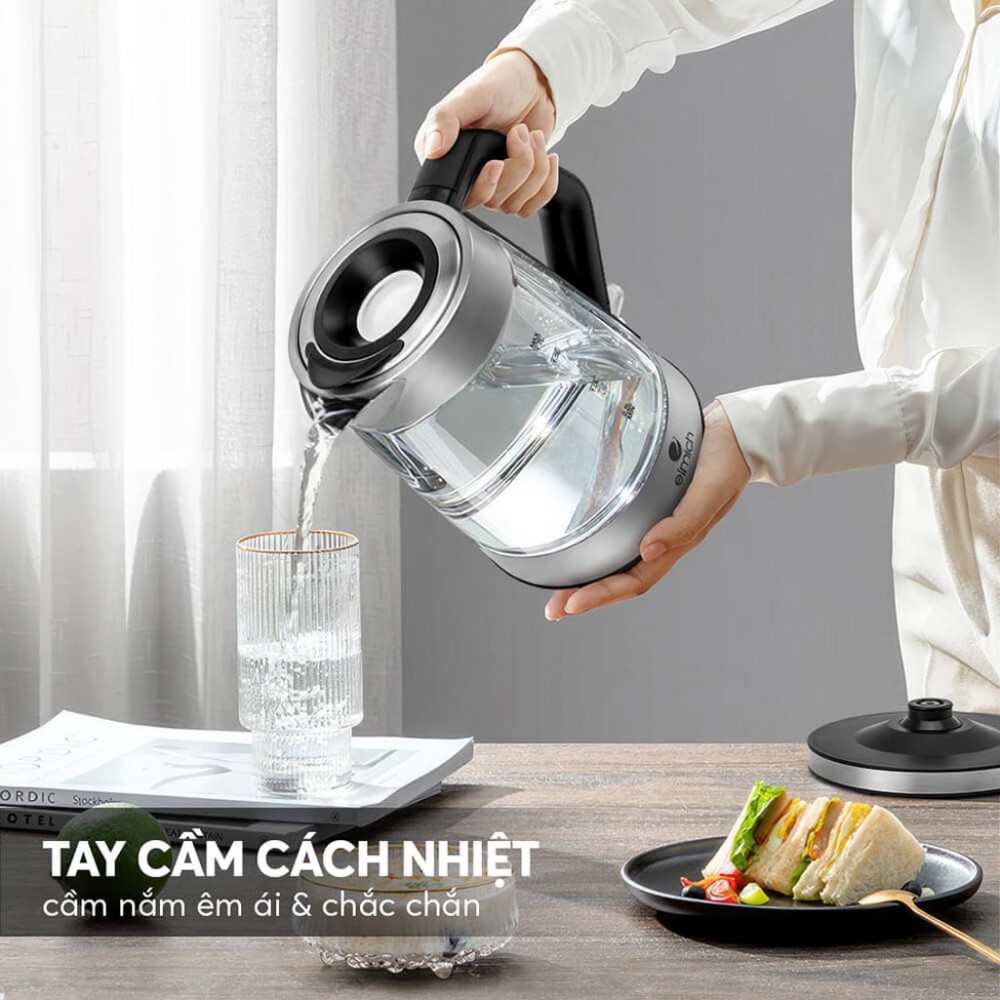 Bình đun siêu tốc Elmich 1.7 lít KEE-8458 - Hàng chính hãng