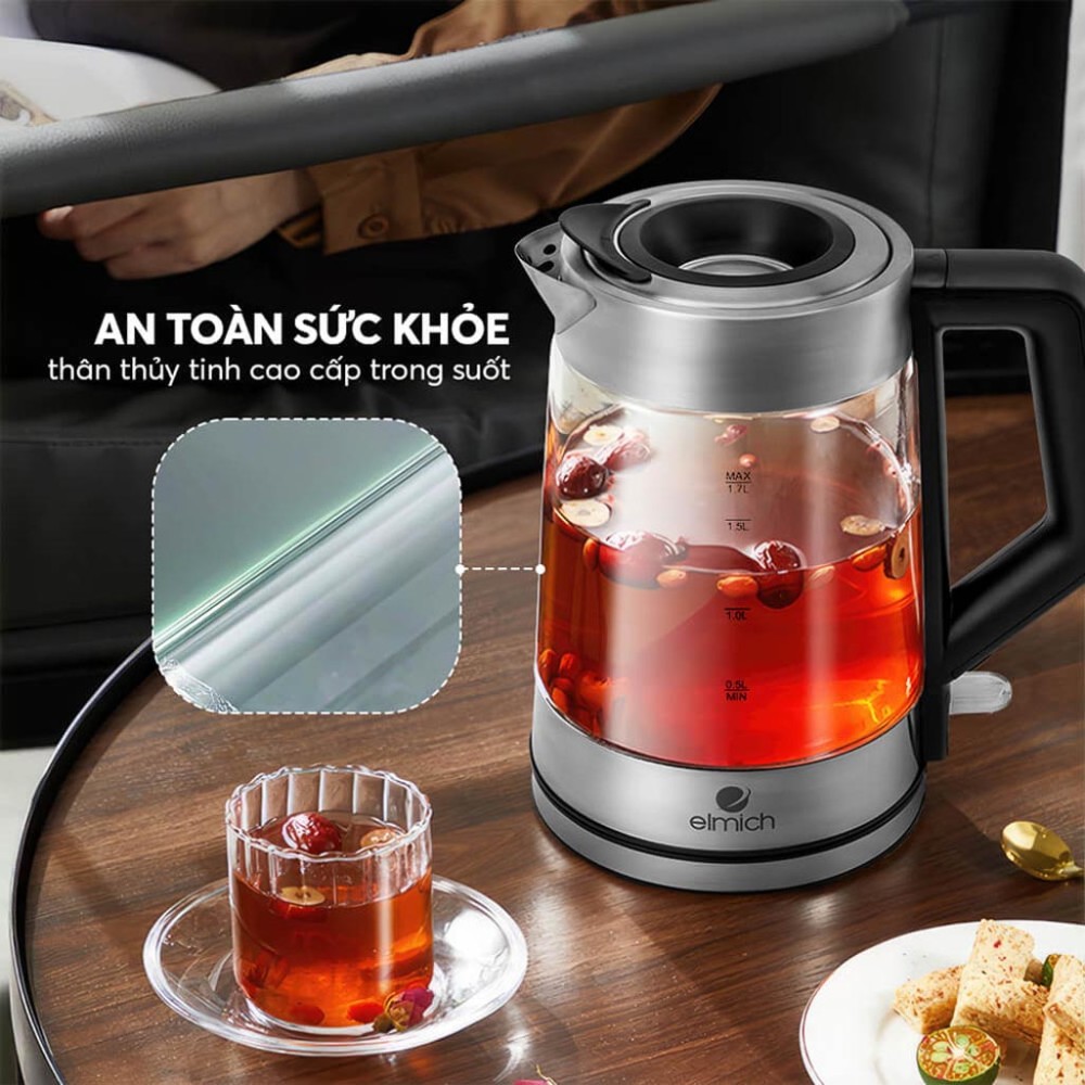 Bình đun siêu tốc Elmich 1.7 lít KEE-8458 - Hàng chính hãng