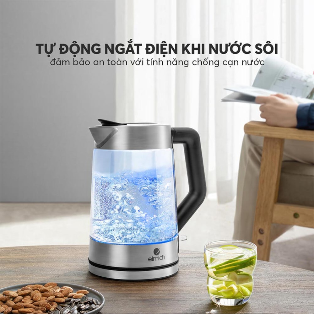 Bình đun siêu tốc Elmich 1.7 lít KEE-8458 - Hàng chính hãng