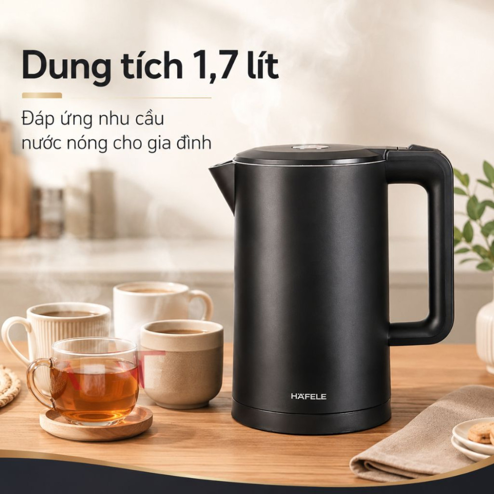 Bình đun siêu tốc Hafele 1.7 lít HS-K1705DB (535.43.548) - Hàng chính hãng
