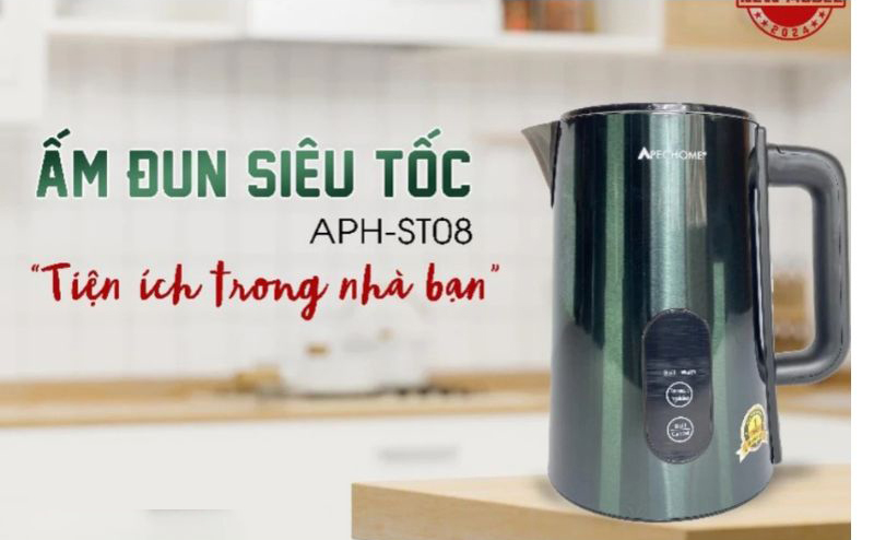 Công suất mạnh mẽ giúp đun nước nhanh sôi