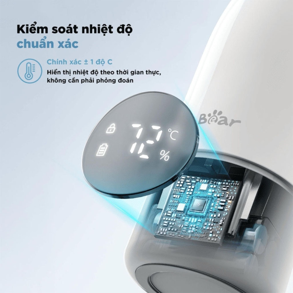 Bình đun và hâm nước pha sữa di động Bear BKL-055EJ - Hàng chính hãng