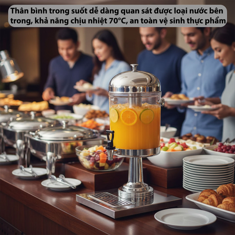 Bình đựng nước trái cây 1 ngăn OEM BC2201-R 8L - Hàng chính hãng