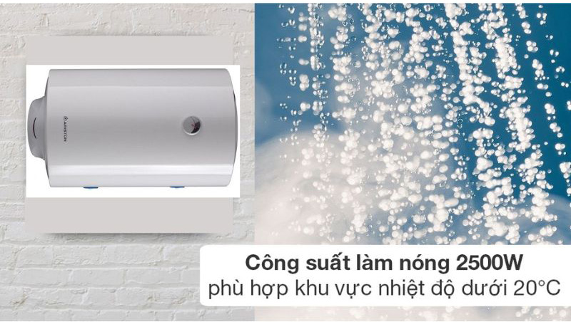 Công suất làm nóng lên đến 2500W, làm nóng nhanh