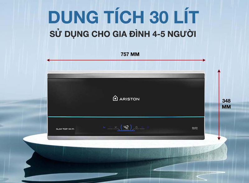 Dung tích 30L, đáp ứng nhu cầu sử dụng cho gia đình có từ 4 - 5 thành viên