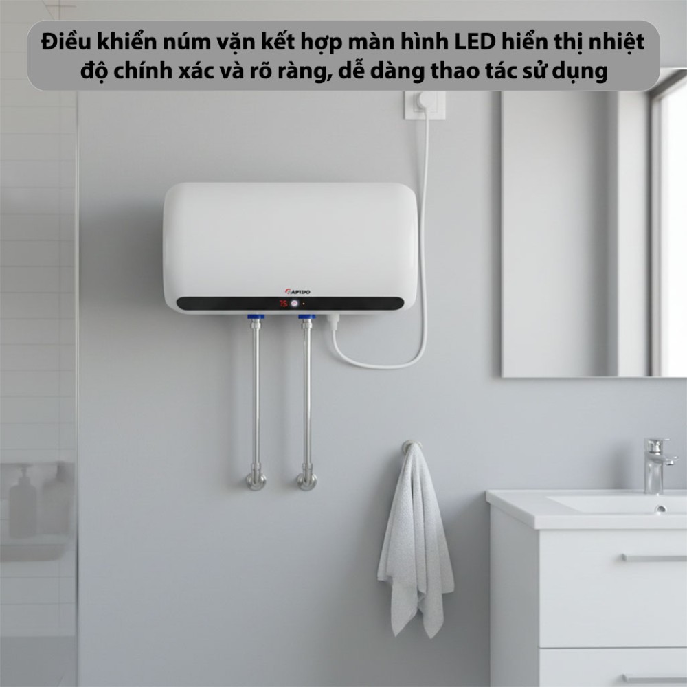 Bình nước nóng Rapido HD15L - Hàng chính hãng