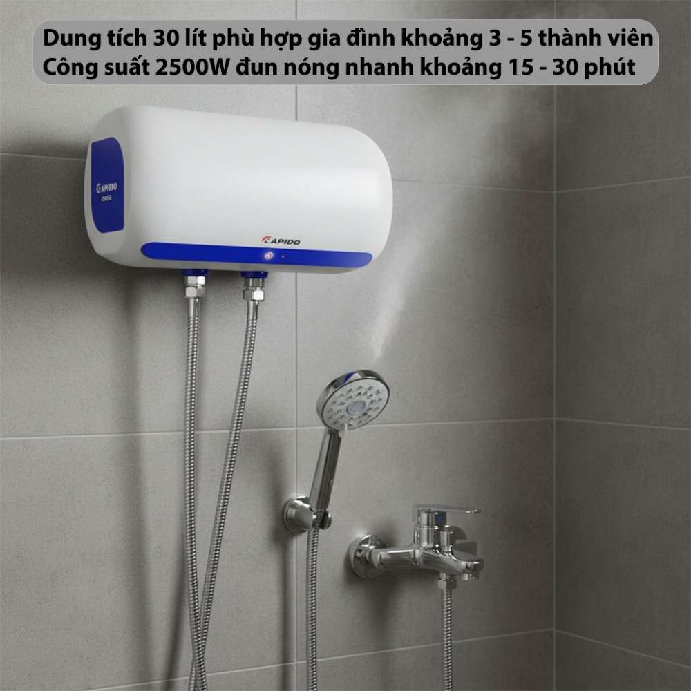 Bình nước nóng Rapido Obel RON-E30L - Hàng chính hãng